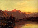 Alfred De Breanski Canvas Paintings - Buttermere, The Lake District